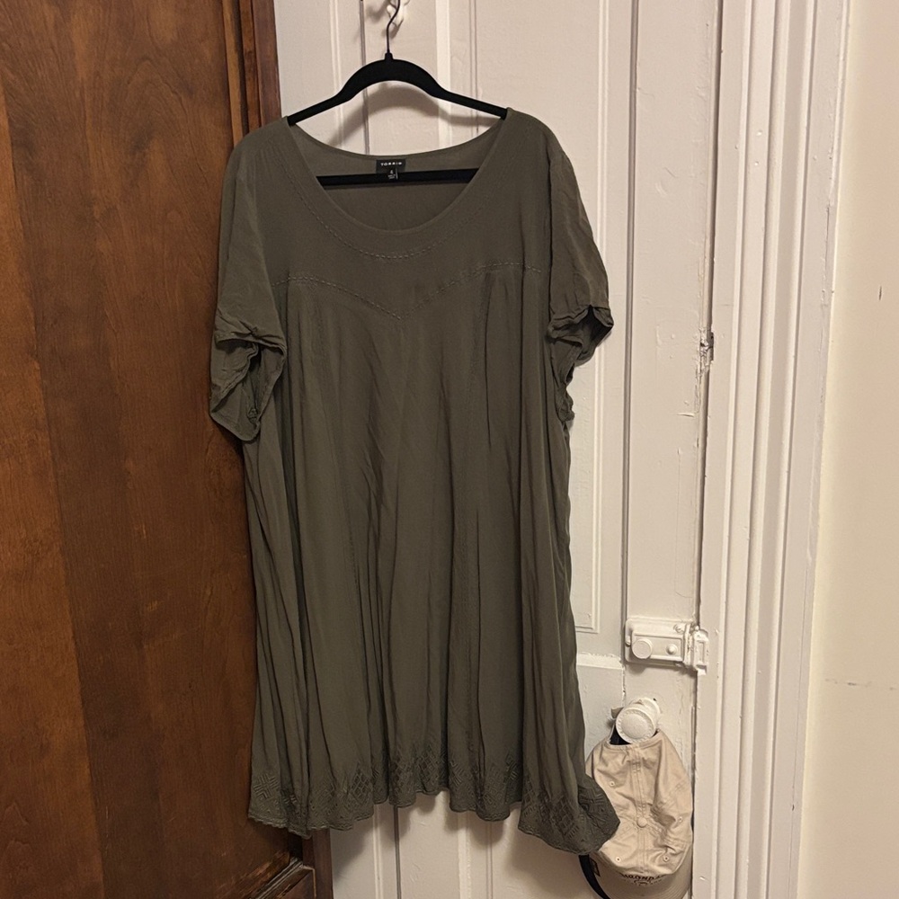 Torrid Olive Green Midi Dress